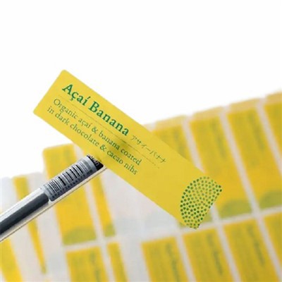 Autocollant transparent en plastique